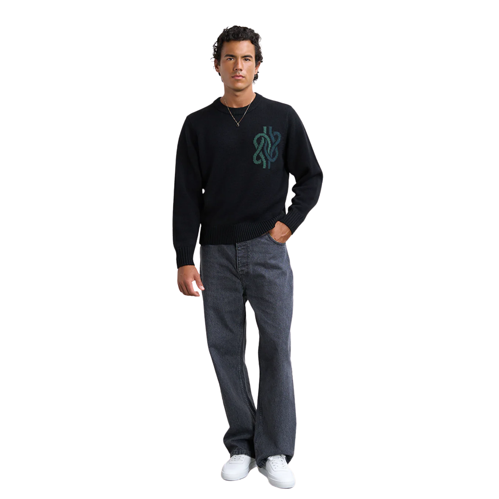 Knit Sweater Knot Black