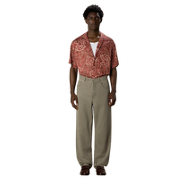 Washed Khaki Straight Jeans