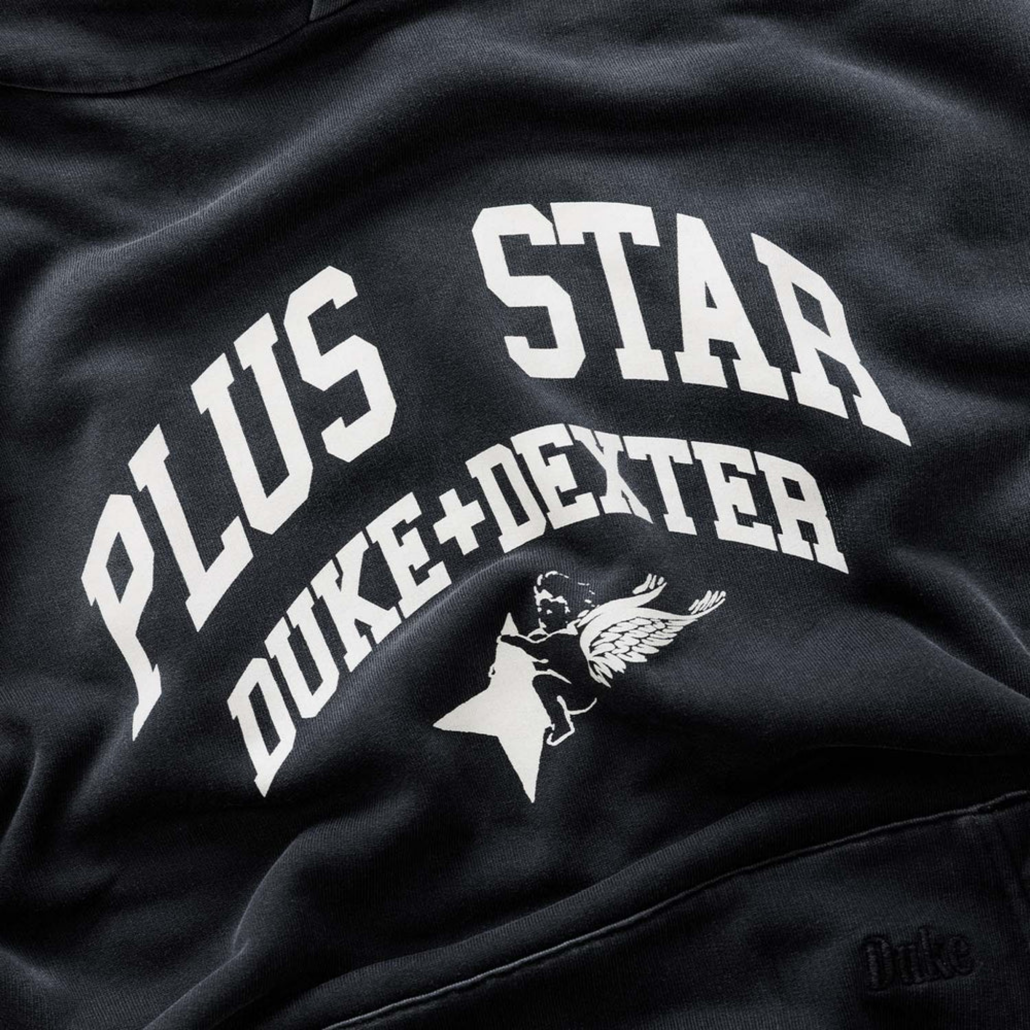 PLUS WASHED GREY HOODIE