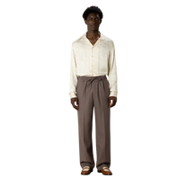 Elastic Waist Flannel Pants
