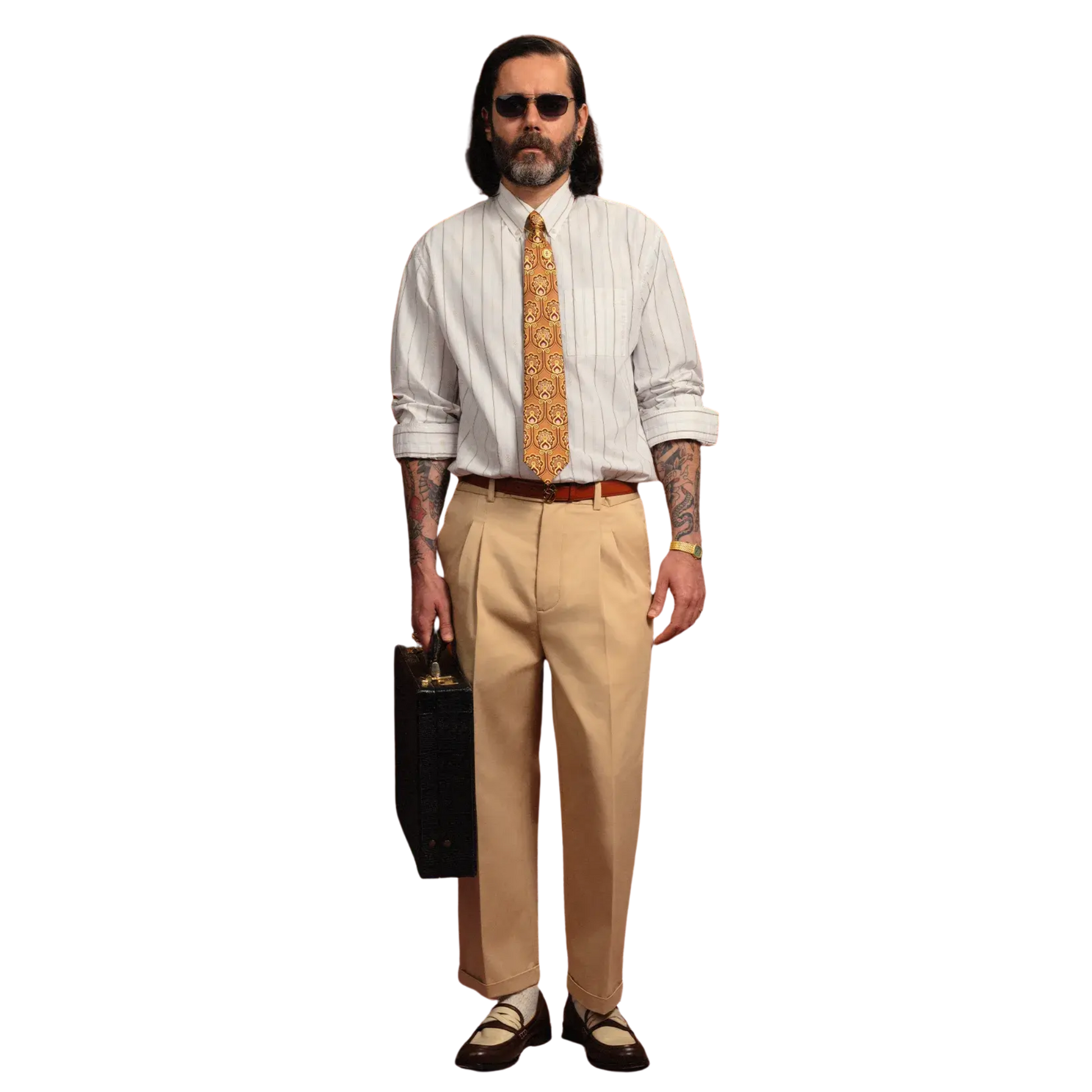 Chemise Rayée Monogramme