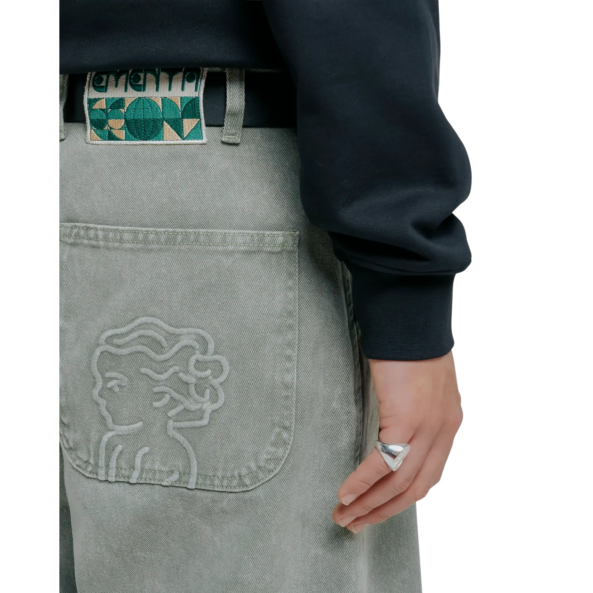 MAGOADO BIG IKON TWILL SHORTS GREEN