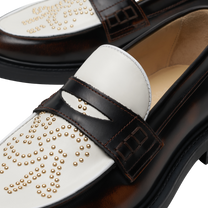 Loafer Gowtu Studs Brown