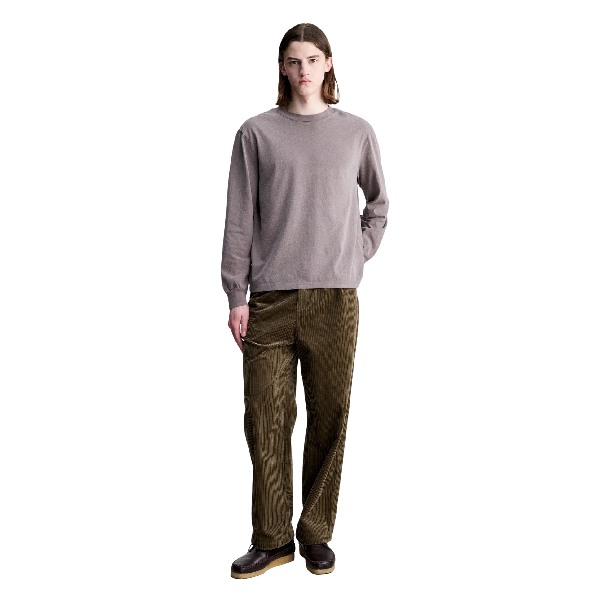 t-shirt manches long apc hiver 26 noisette