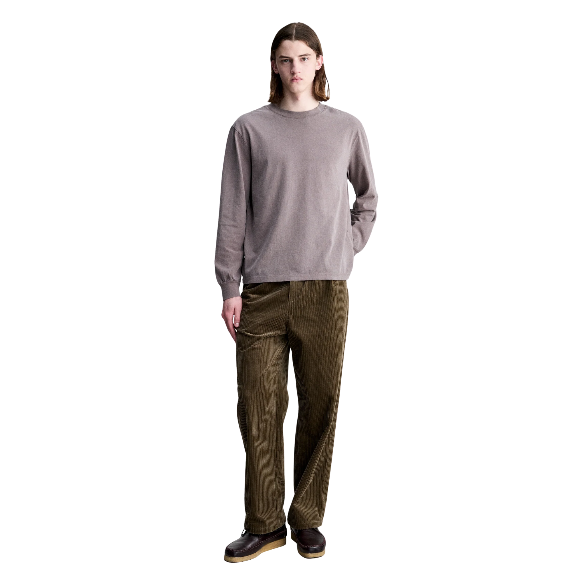 t-shirt manches long apc hiver 26 noisette