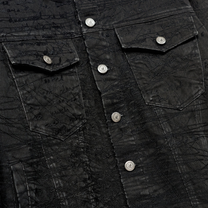 Manuscript Embroidered Jacket Black