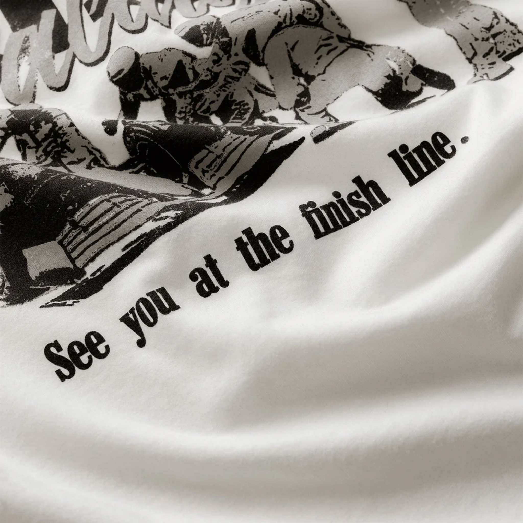 DR Grey Pit Stop Vintage White T-Shirt