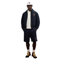 Short Slogan Rose Navy