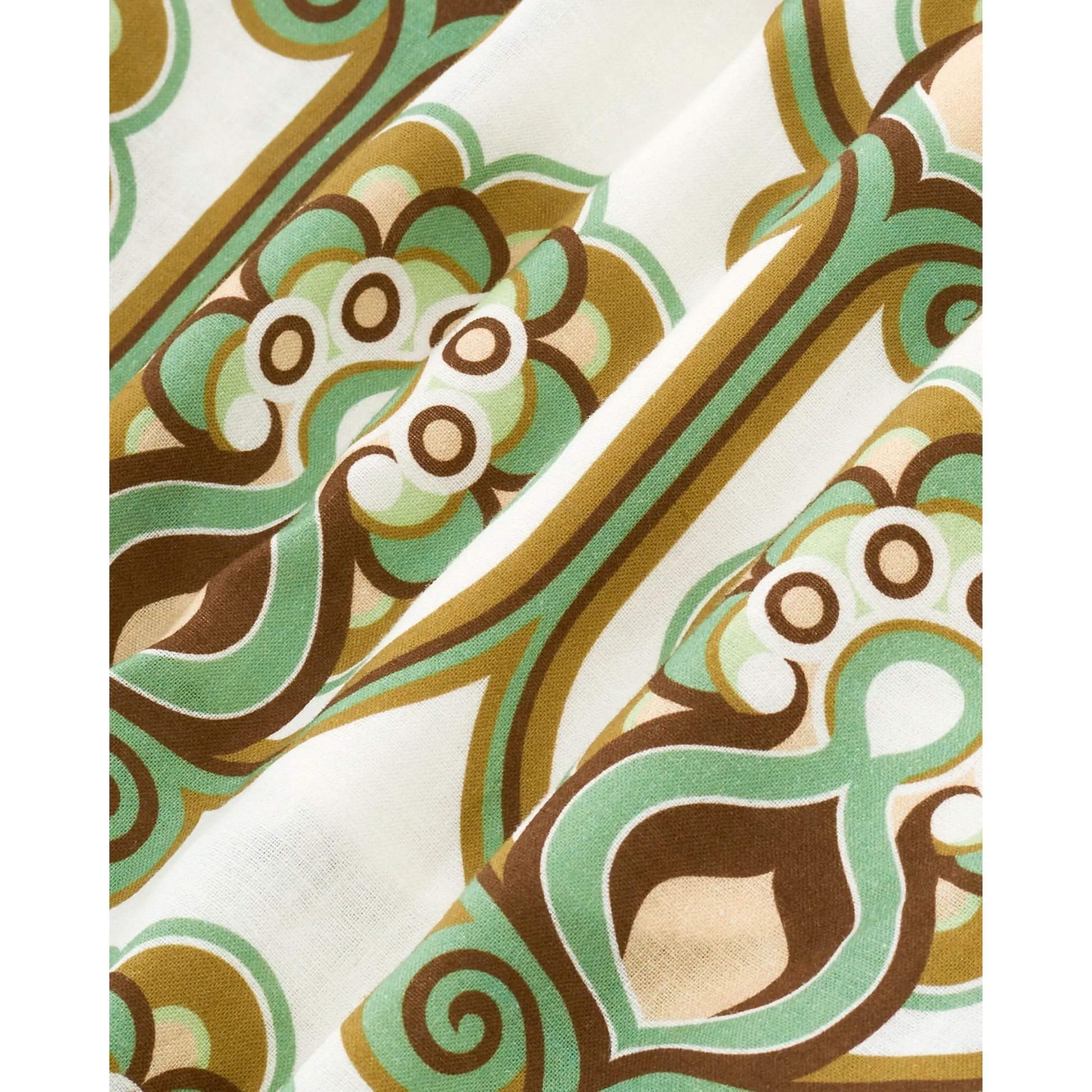 Short Tapisserie Florale Lin