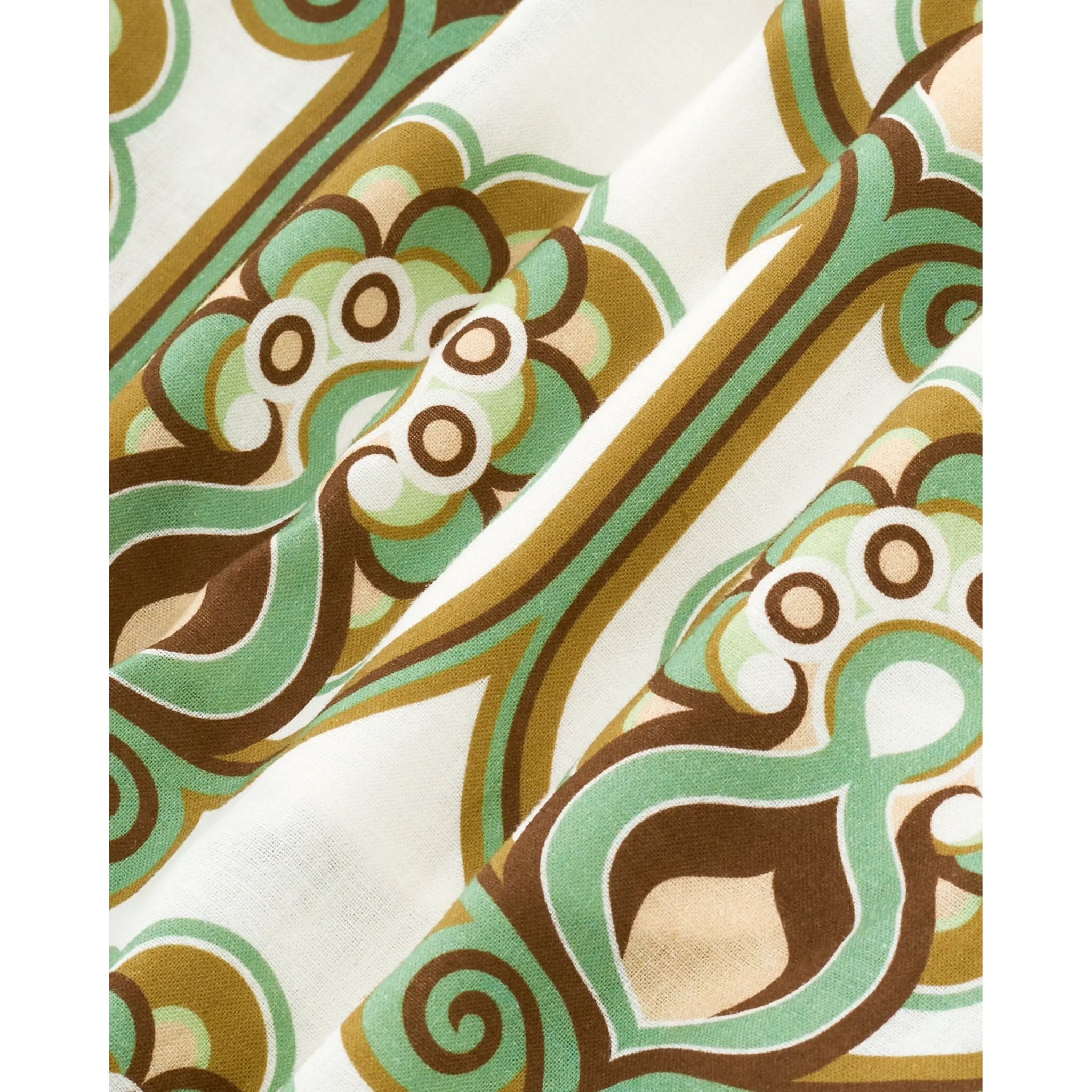 Short Tapisserie Florale Lin