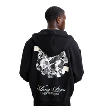 Zip Hoodie Bouquet Black