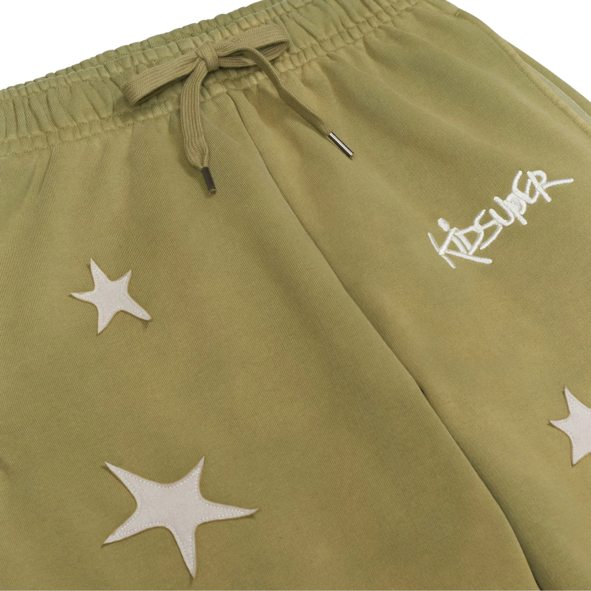 Stars Patchwork Sweatpants Green