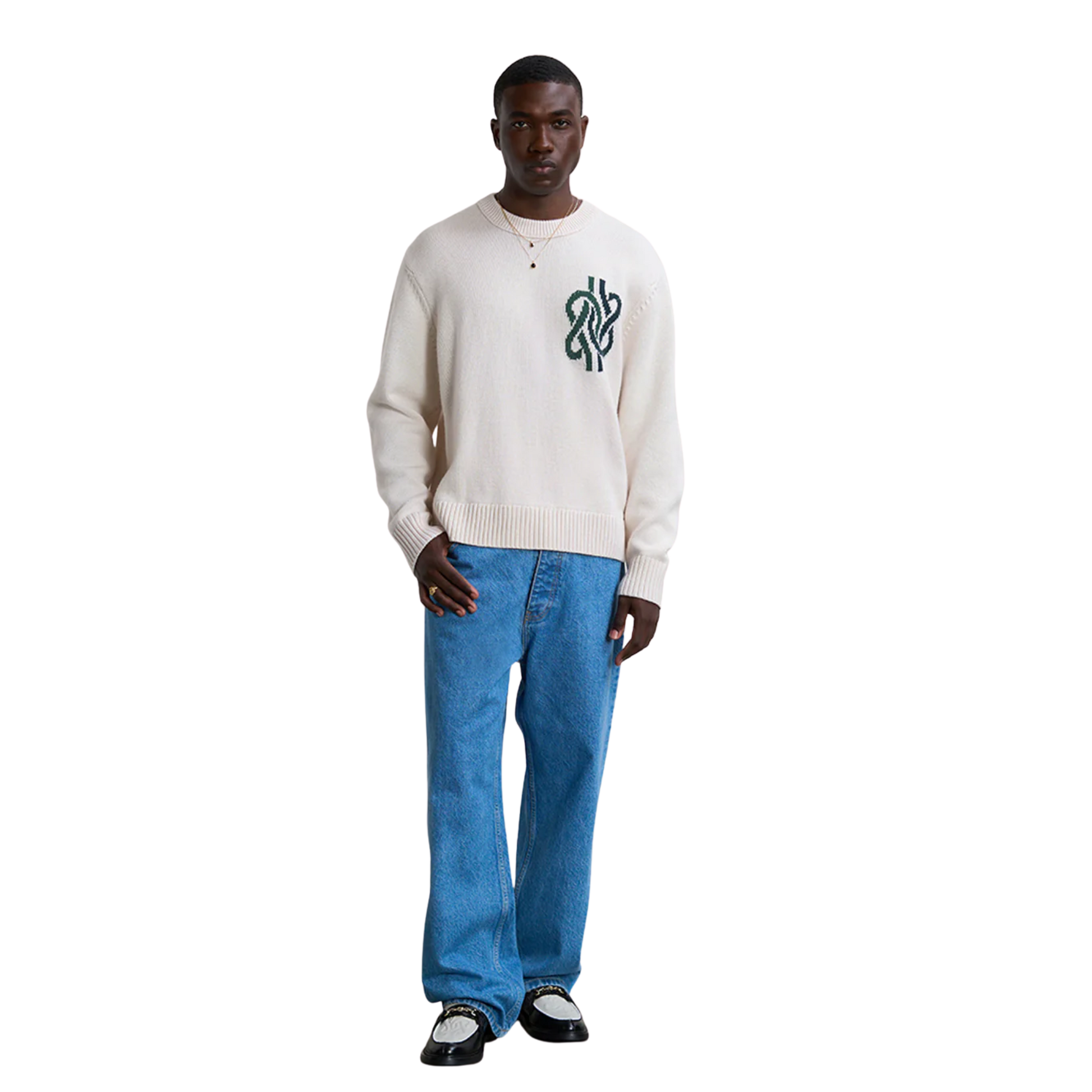 Knit Sweater Knot Antique White