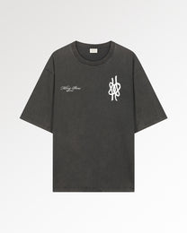 T-Shirt Boxy Film Strip Vintage Black