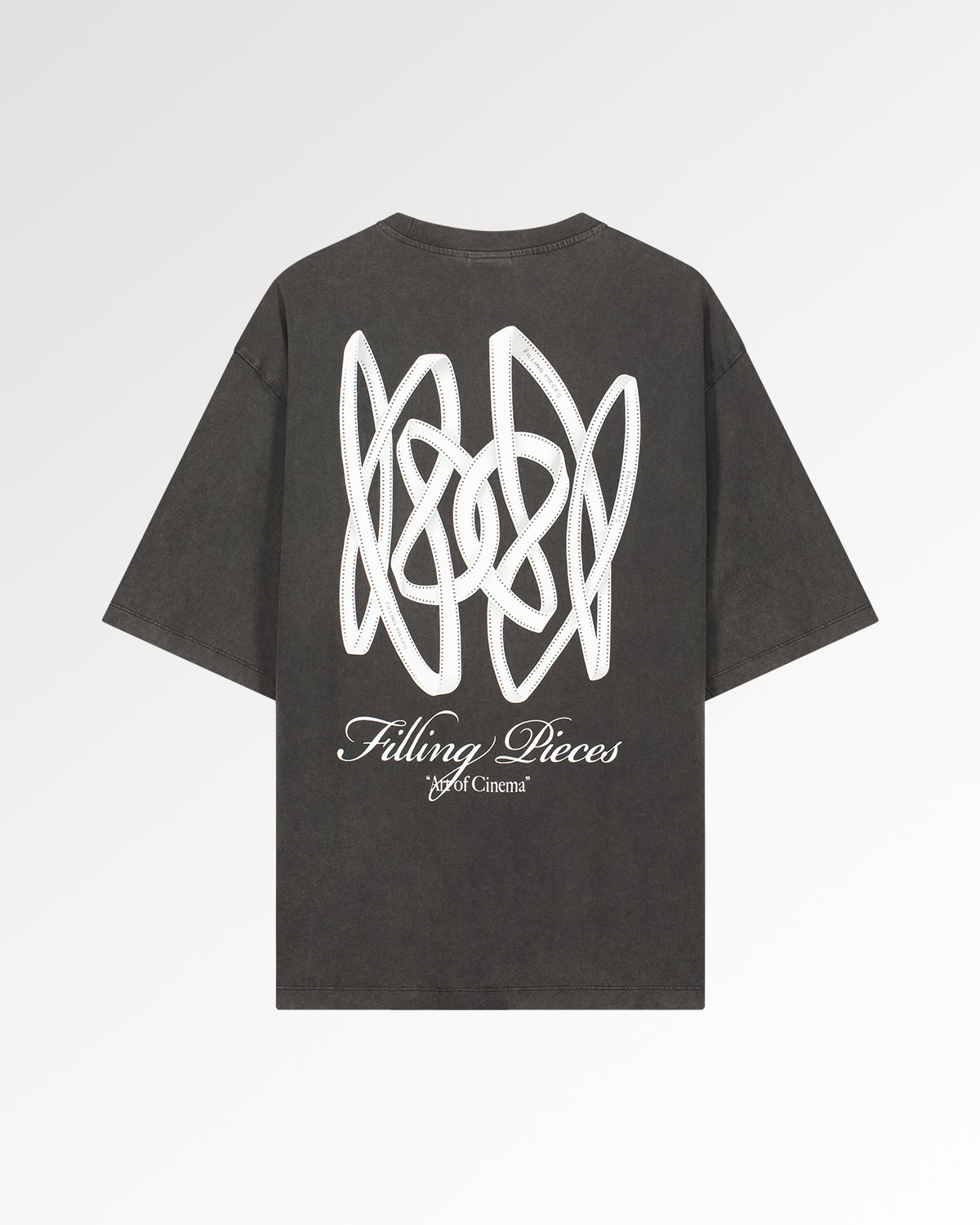 T-Shirt Boxy Film Strip Vintage Black