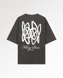 T-Shirt Boxy Film Strip Vintage Black