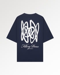 T-Shirt Boxy Film Strip Maritime Blue