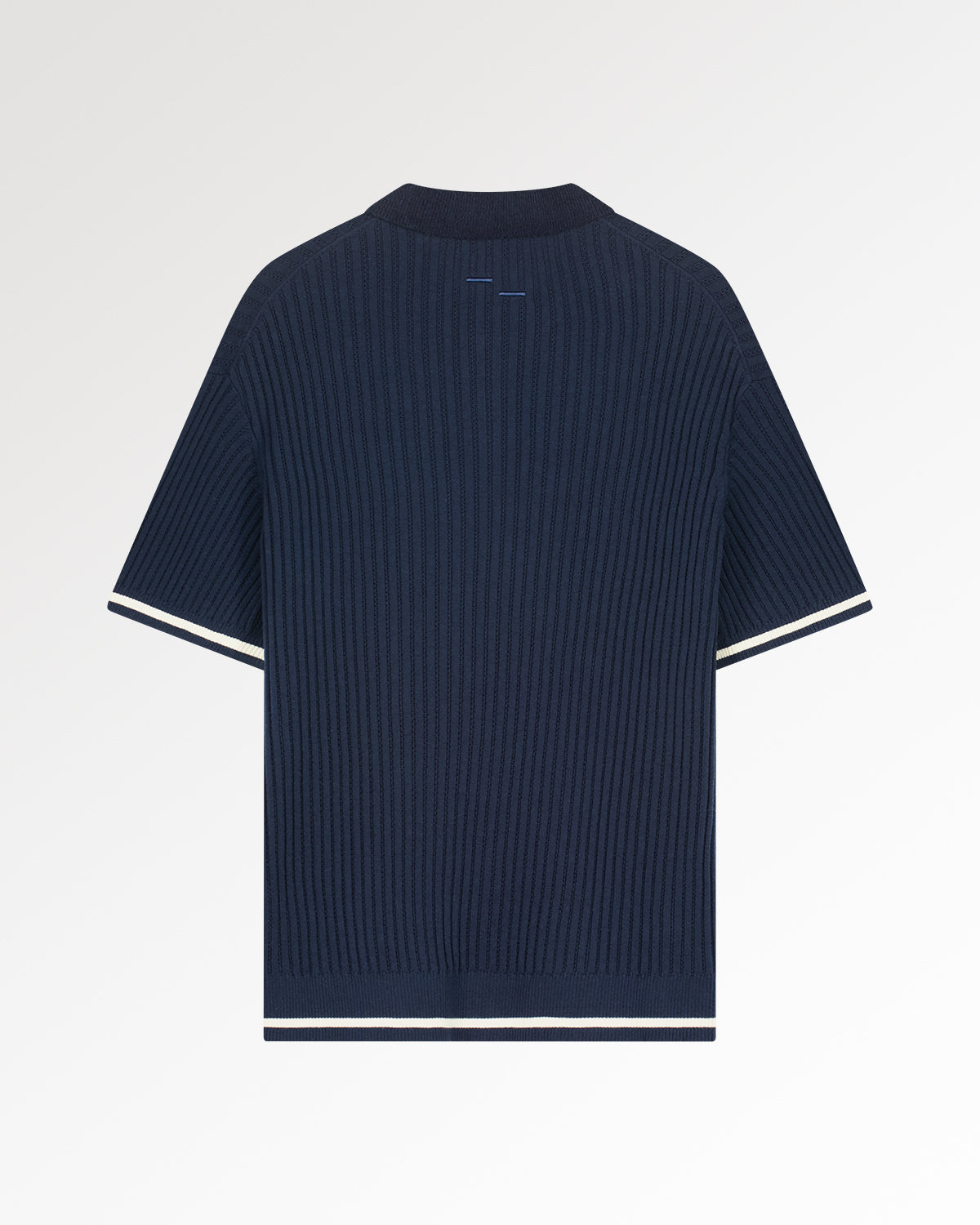 Knit Polo Boucle Maritime Blue
