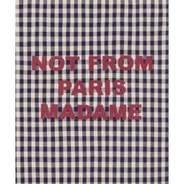 Check Overshirt With Slogan