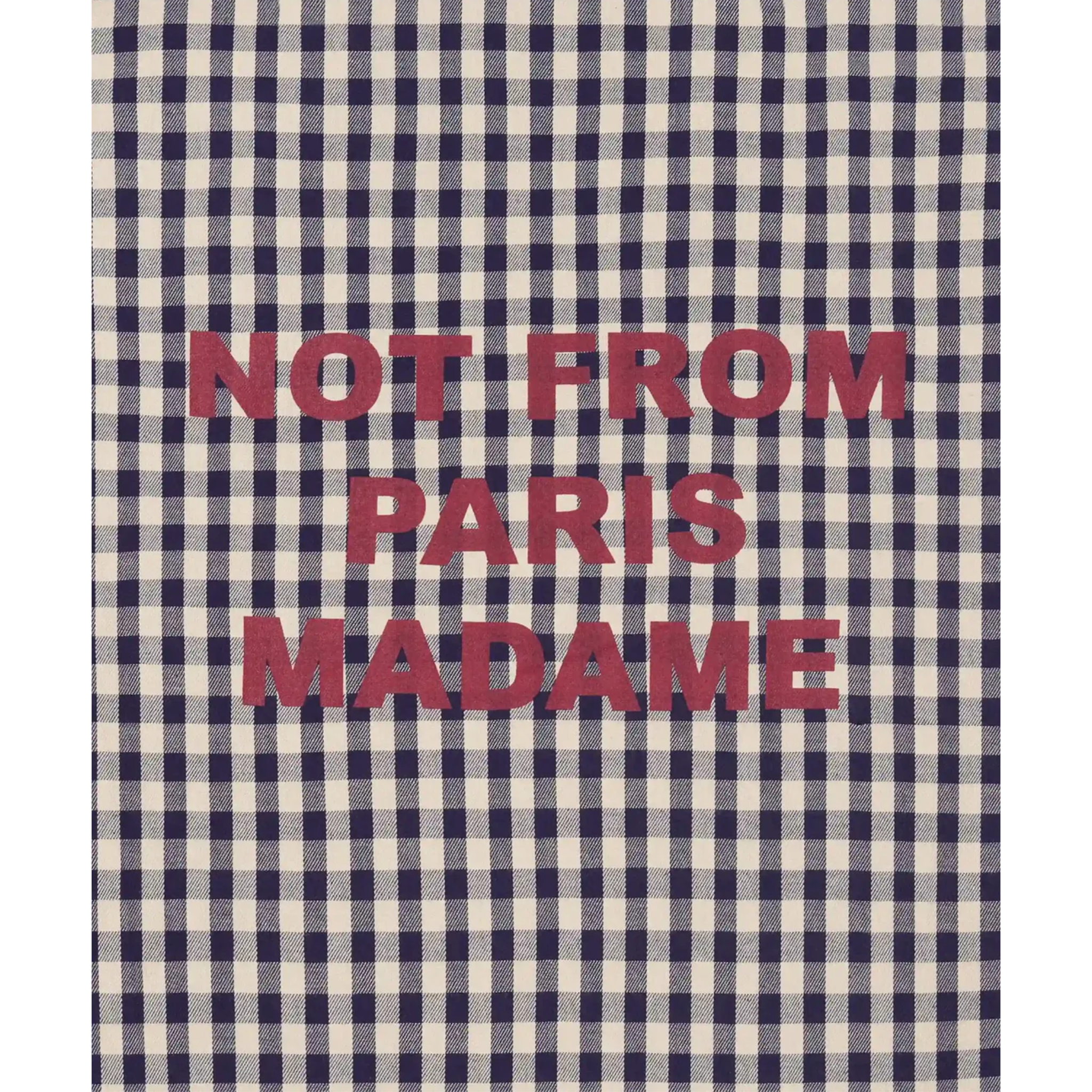 Check Overshirt With Slogan