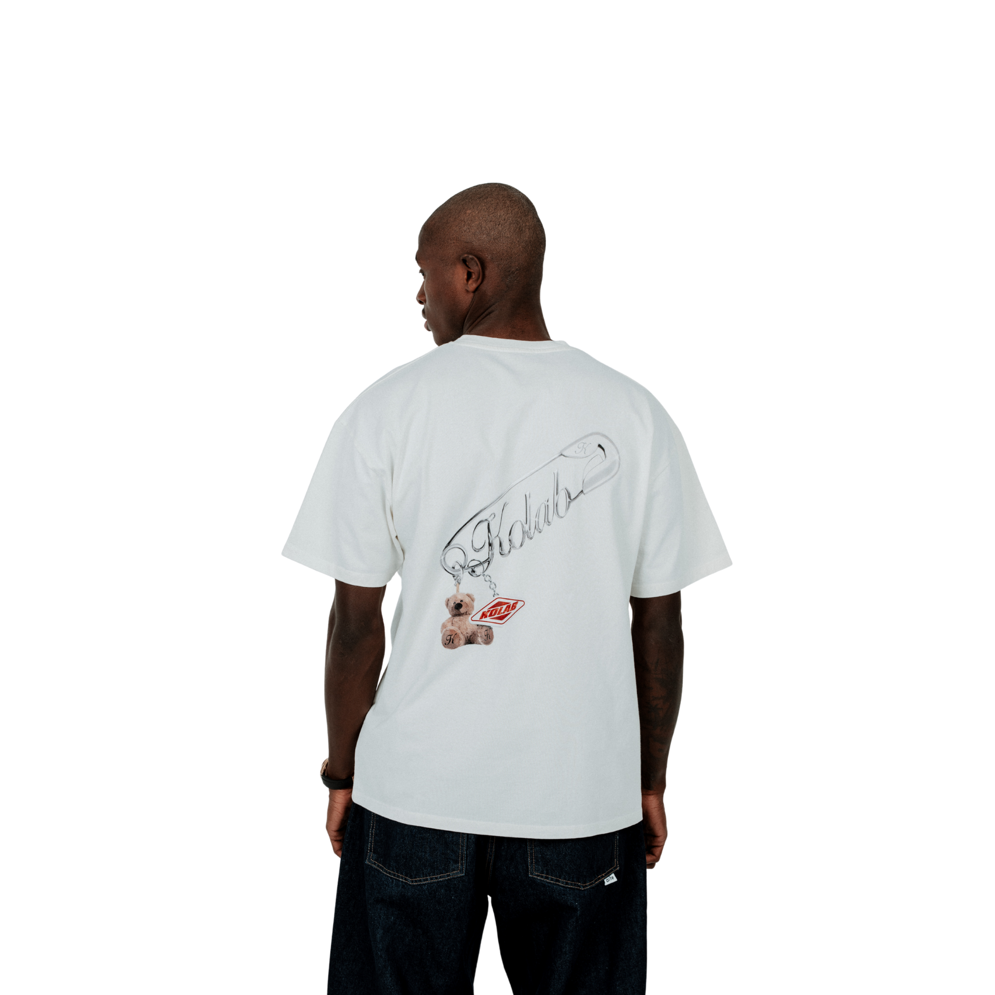 Kolab Safety Pin Tee White