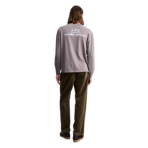 t-shirt manches long apc hiver 26 noisette