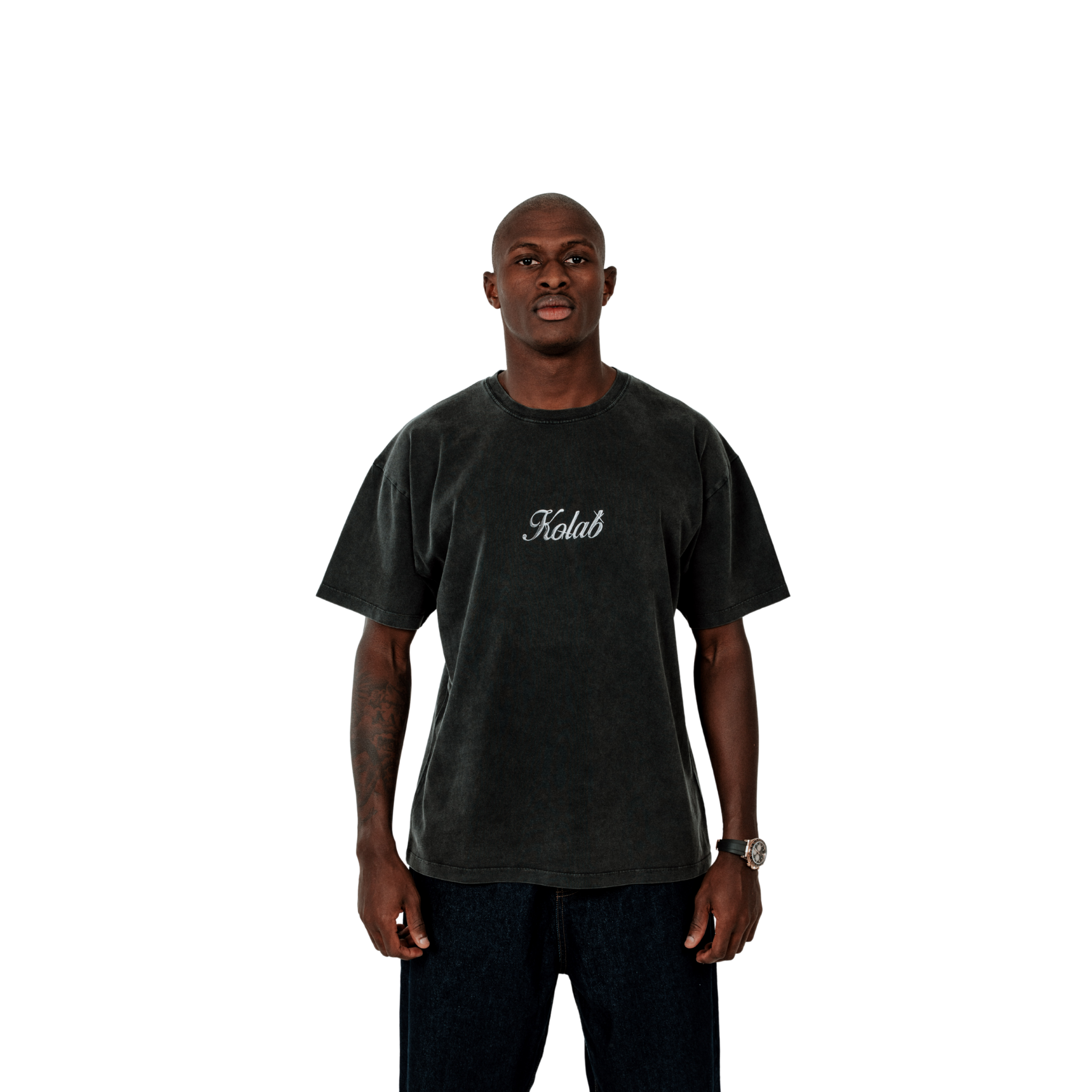 Kolab Safety Pin Tee Black