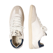 NY White Navy Sneaker