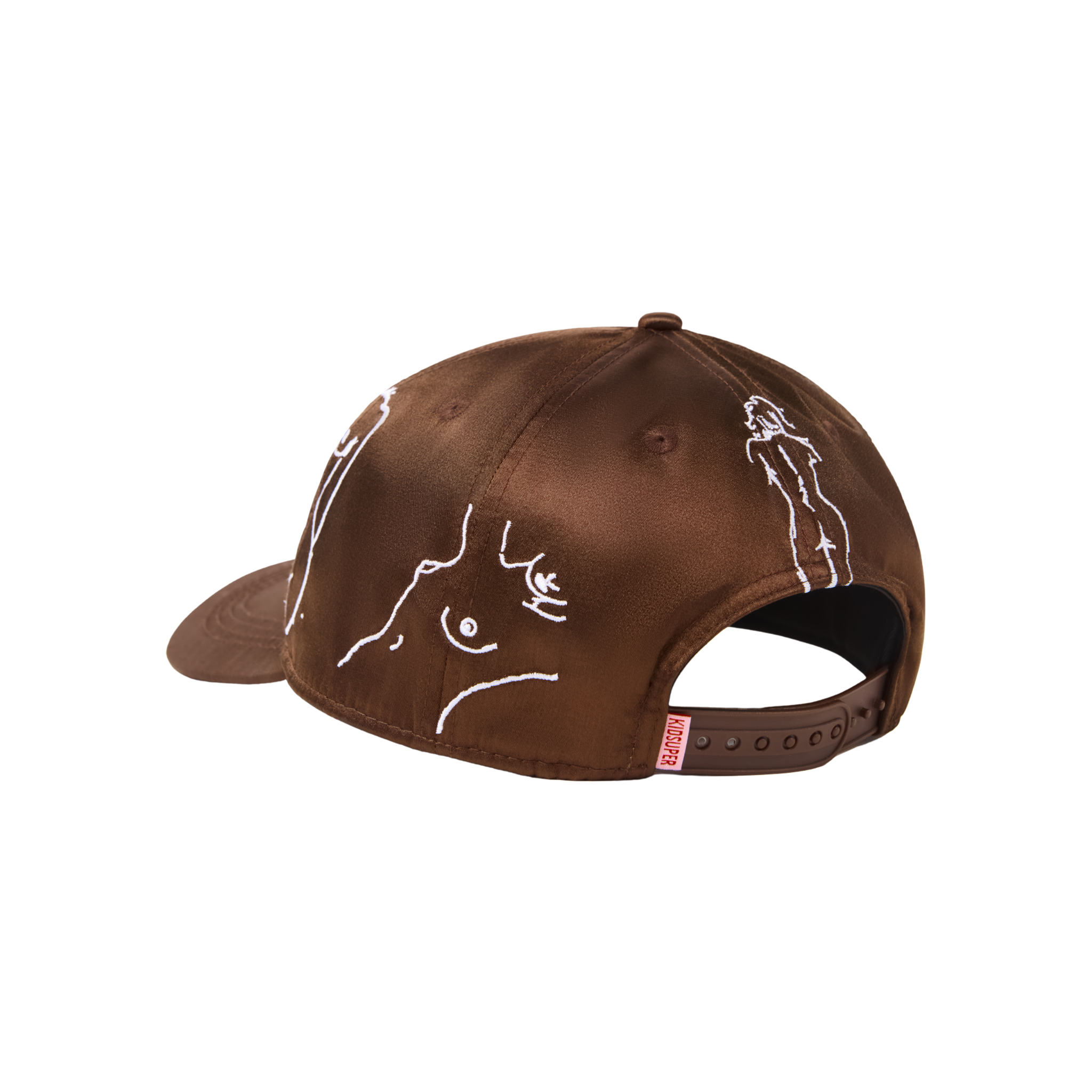 LA Nylon Snapback Hat-Brown