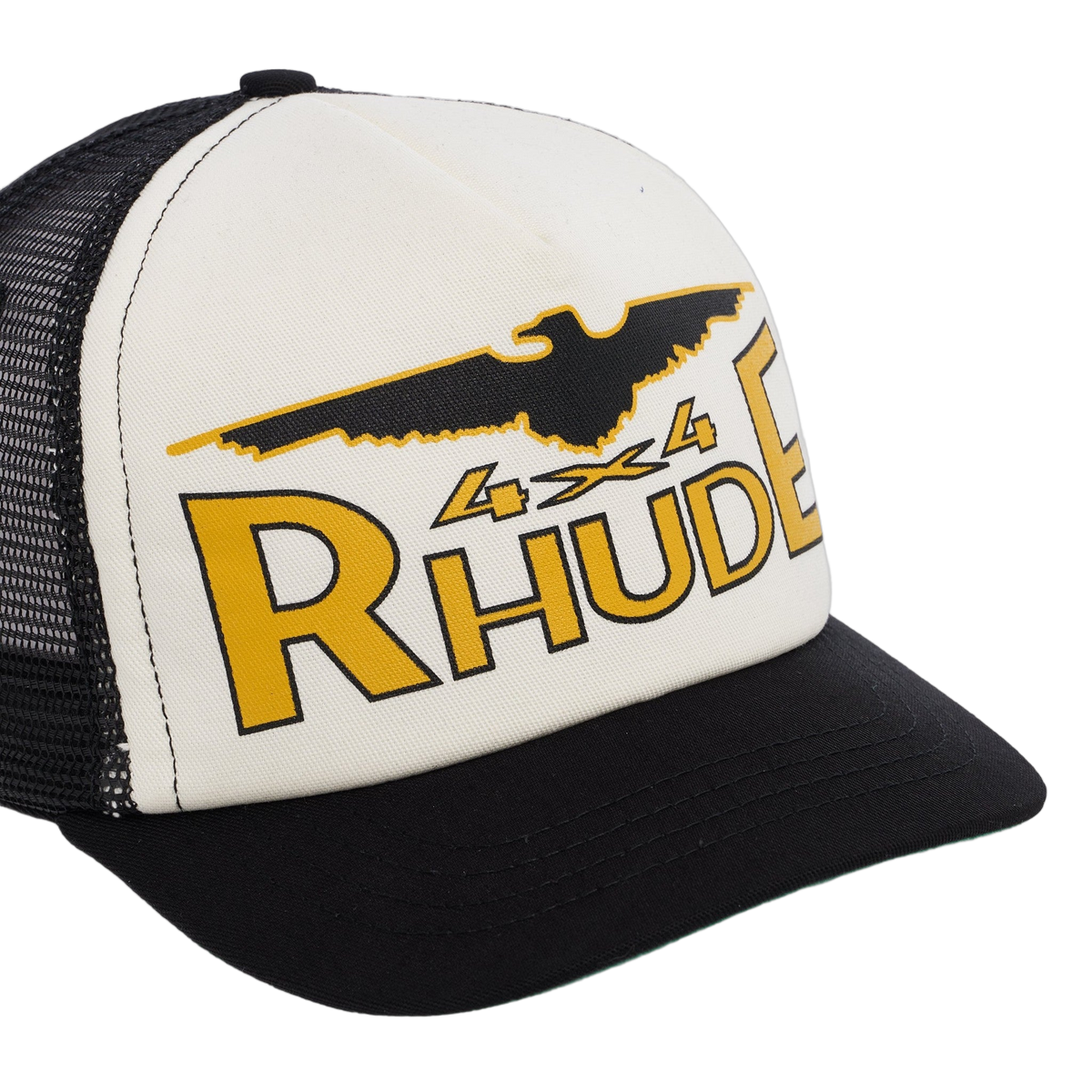 4X4 SPIRIT TRUCKER HAT BLACK / WHITE / YELLOW