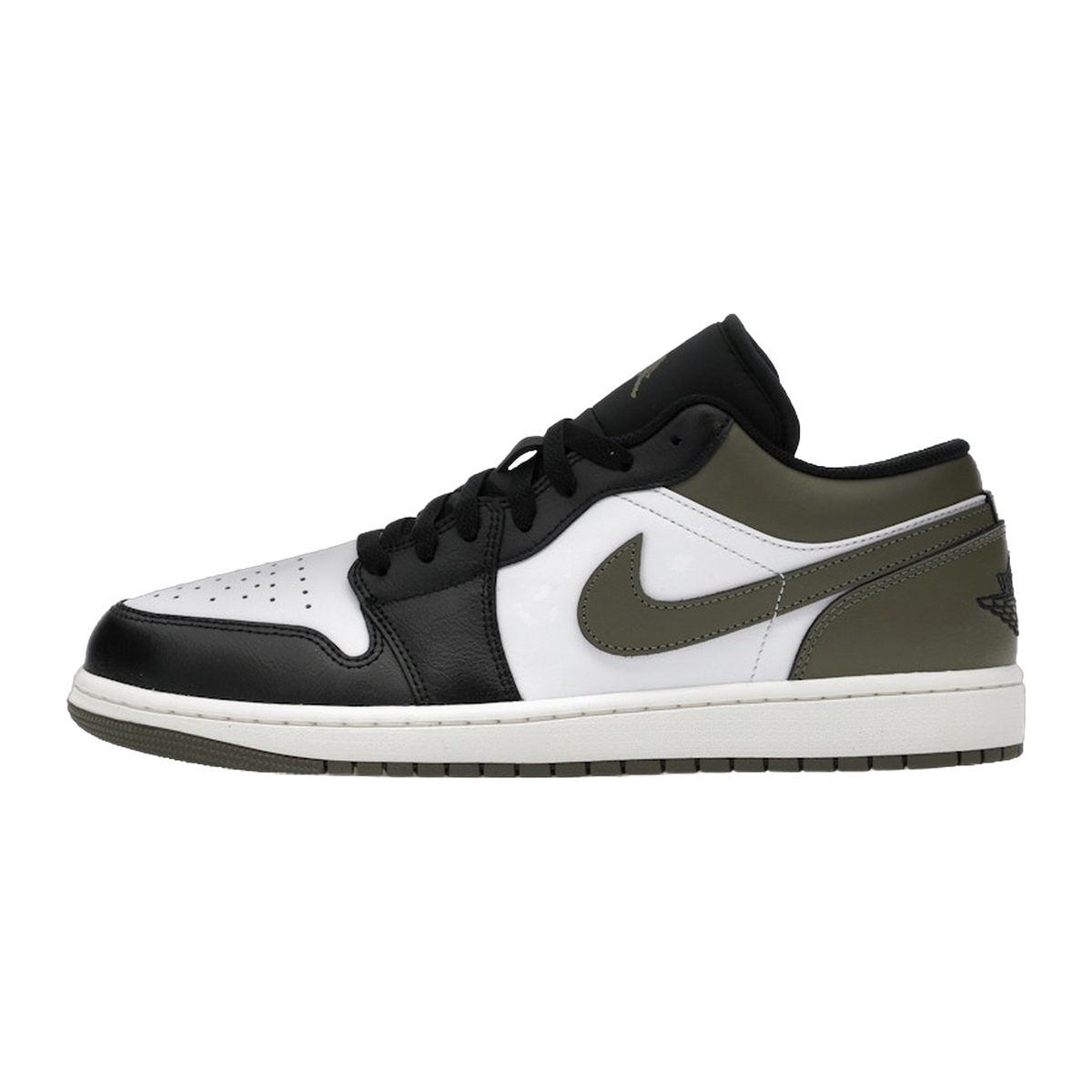 Jordan 1 Low Black Toe Medium Olive — kolab