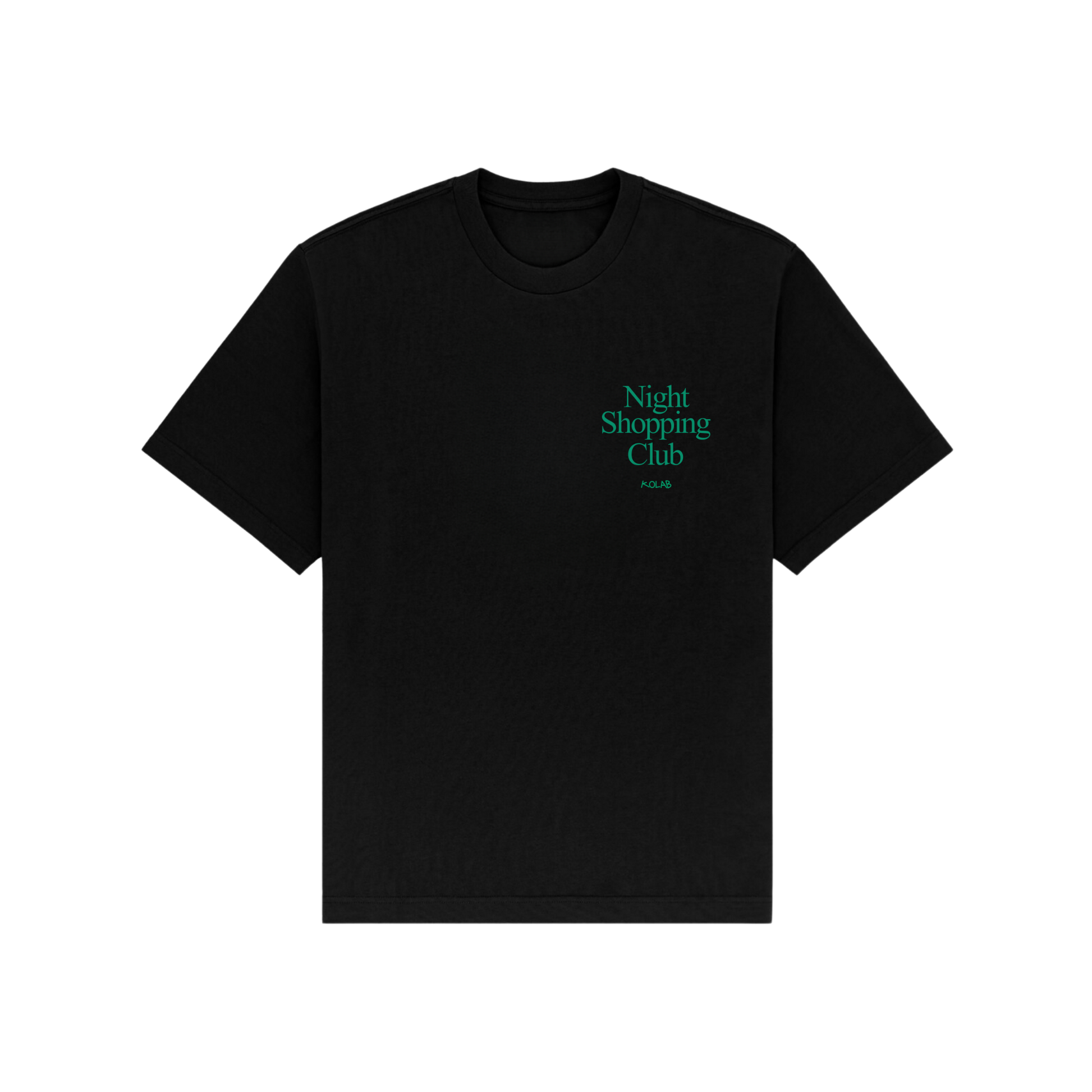 Kolab Night Shopping Club Black Tee