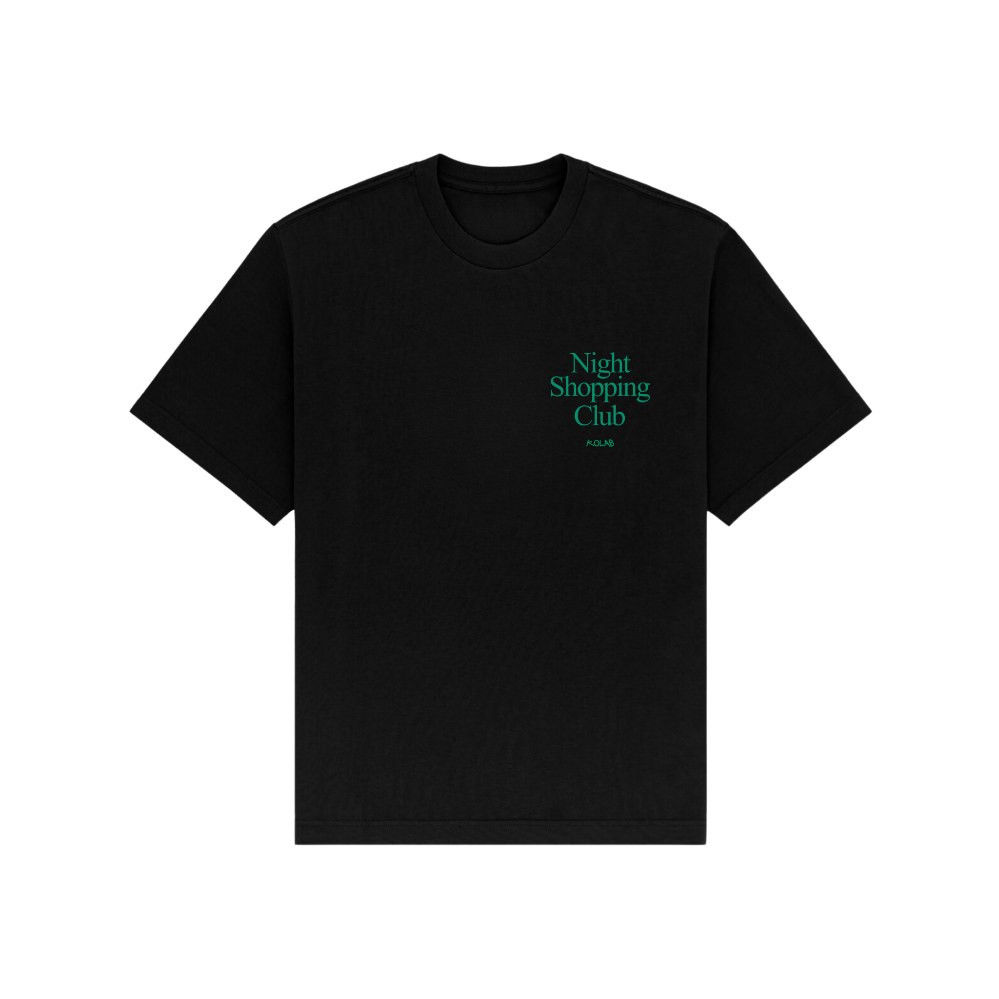 Kolab Night Shopping Club Black Tee