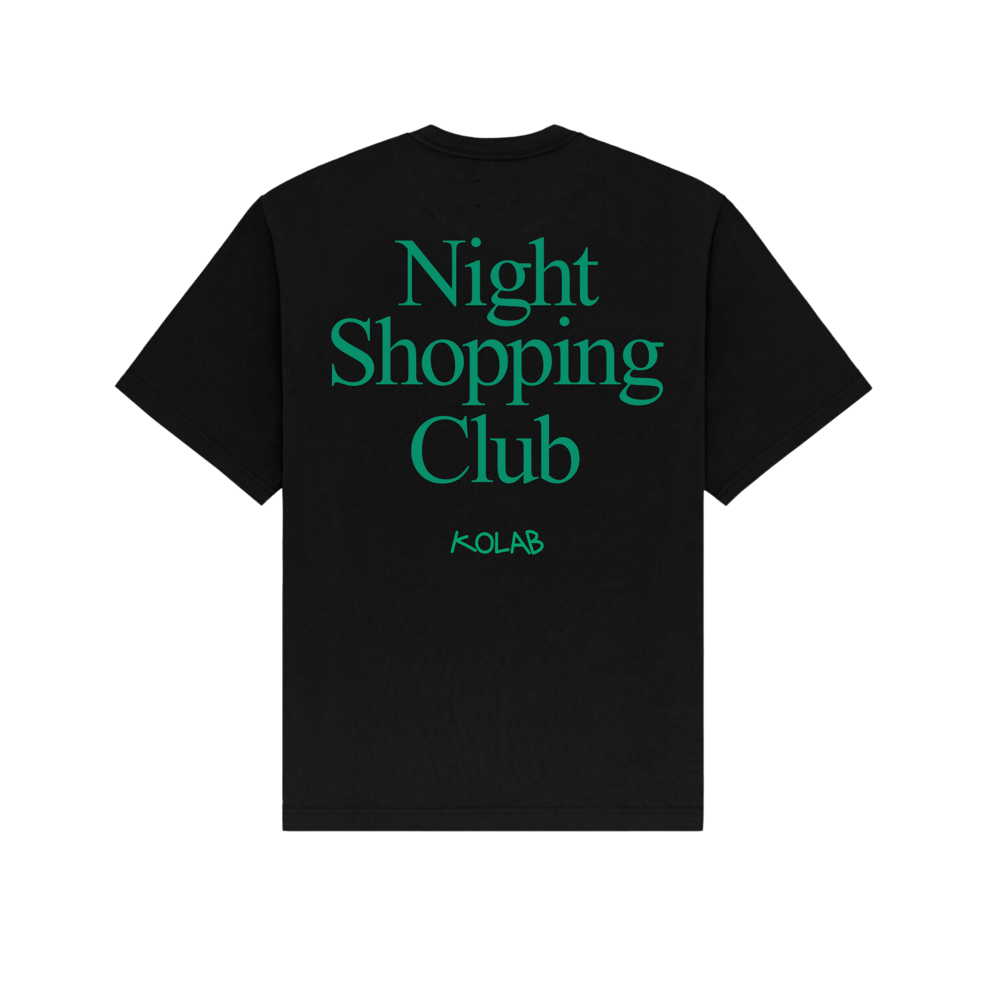 Kolab Night Shopping Club Black Tee