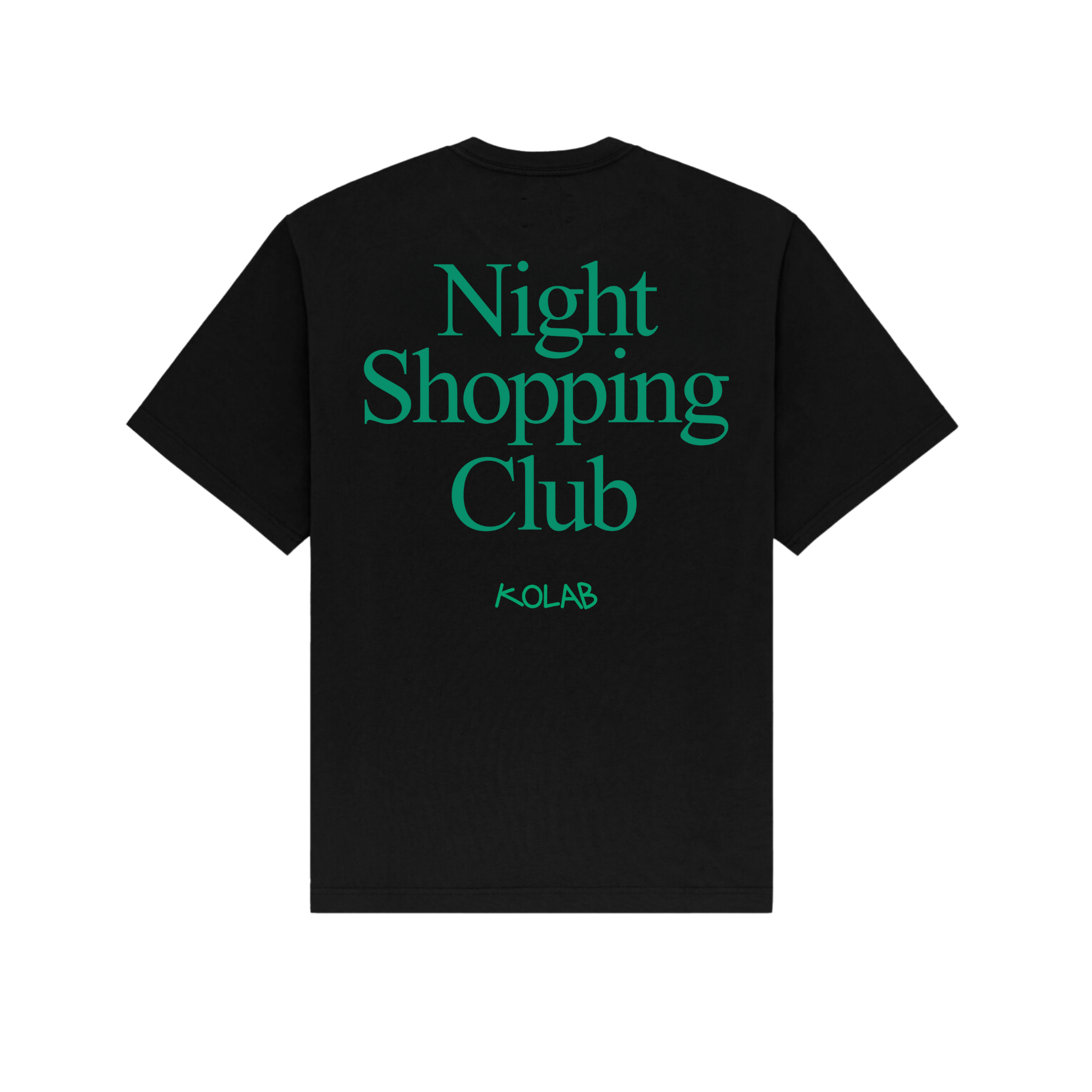 Kolab Night Shopping Club Black Tee