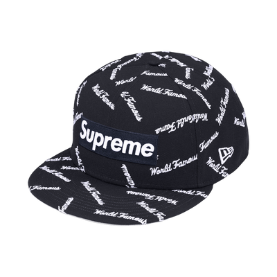 Supreme World Famous Box Logo New Era Navy