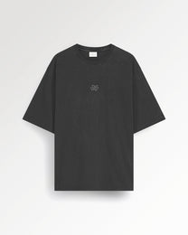T-shirt Boxy Embroidered Vintage Black