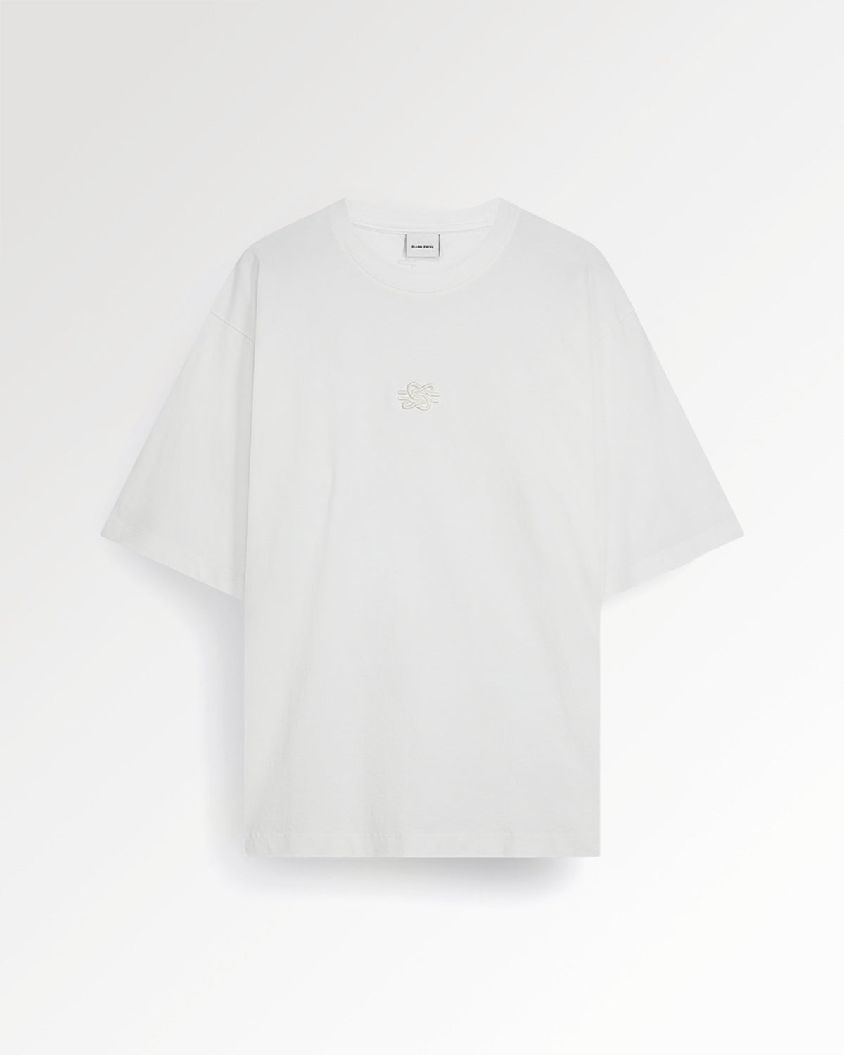 T-shirt Boxy Embroidered White