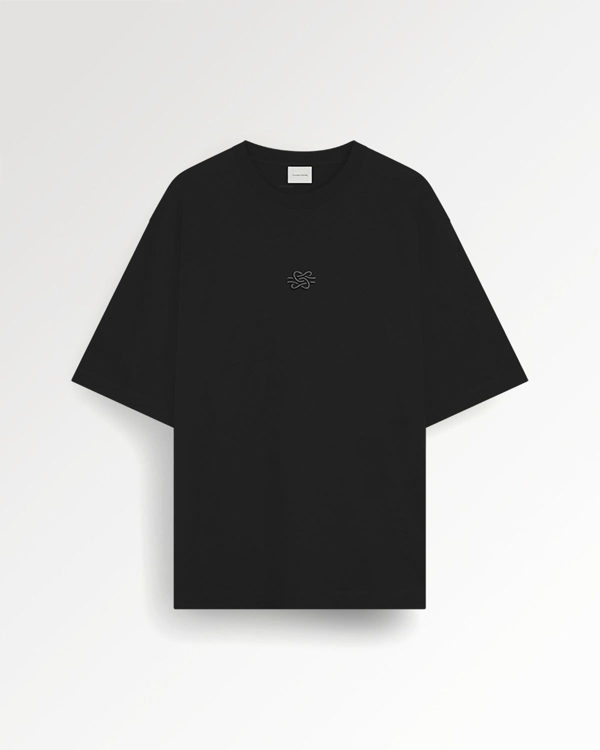 T-shirt Boxy Embroidered Black
