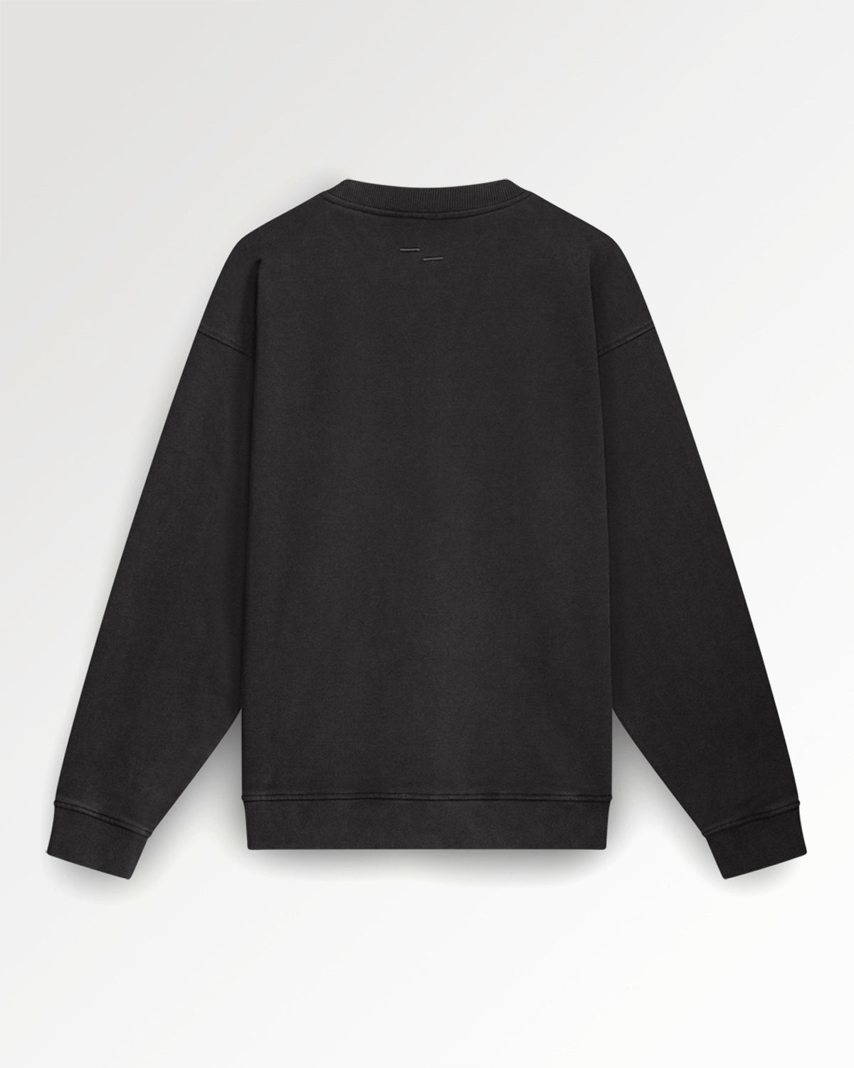 Sweatshirt Boxy Embroidered Vintage Black