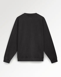 Sweatshirt Boxy Embroidered Vintage Black