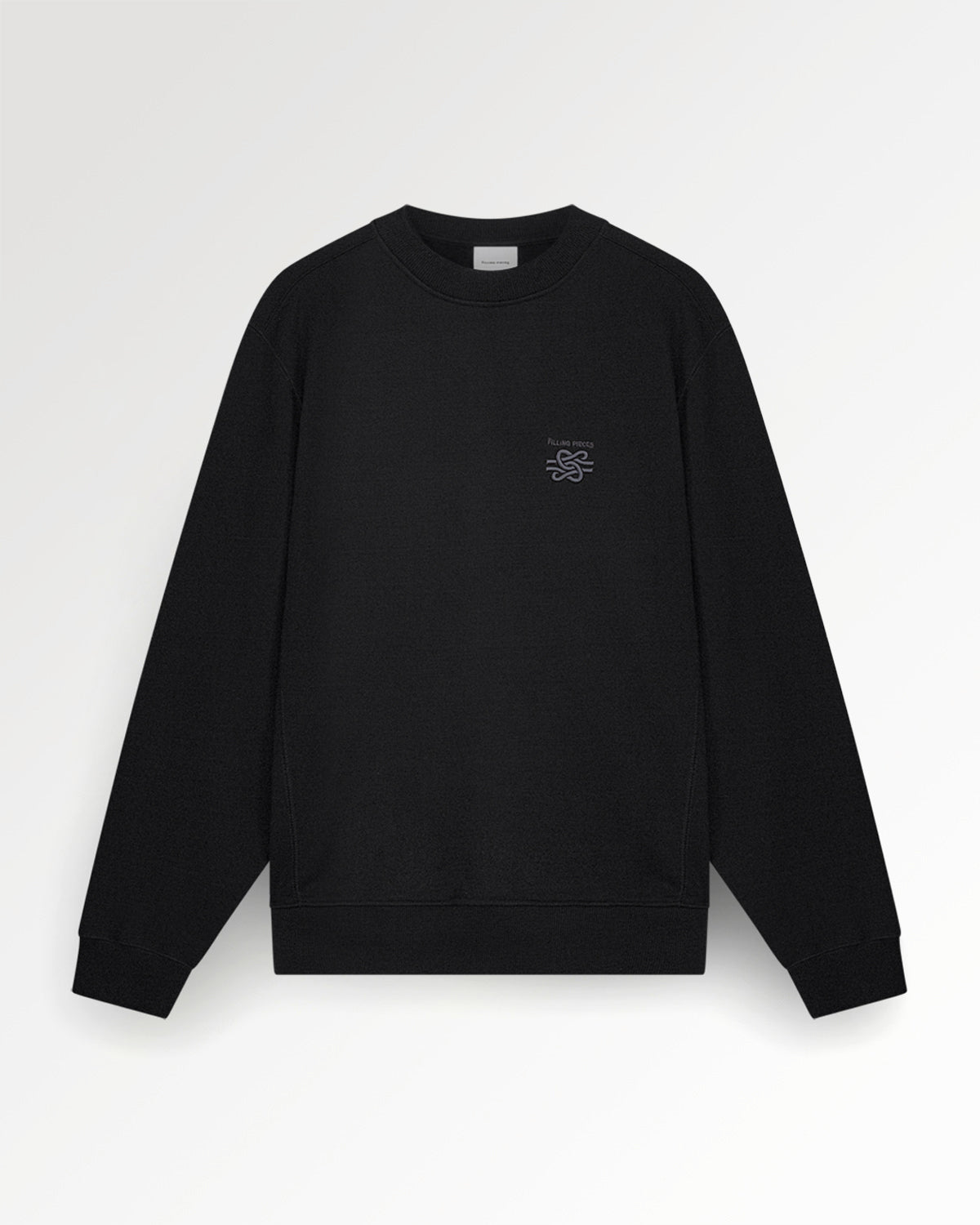 Sweatshirt Embroidered Knot Black