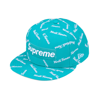 Supreme World Famous Box Logo New Era Teal