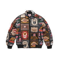 Supreme x Martine Rose Patchwork Labels Leather Jacket 'Multicolor'