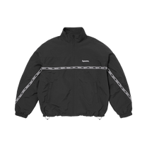 Supreme Logo Taping Track Jacket 'Black'