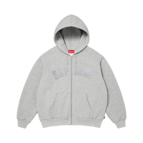 Supreme Arc Thermal Lined Zip Up Hooded Sweatshirt 'Heather Grey'