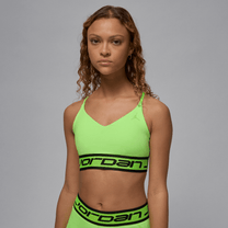 Jordan Sport Indy Women's Light Support Sports Bra Electric Green/Black/Electric Green