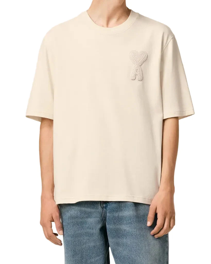 T-Shirt Patch Ami De Coeur – Ami Paris – Beige