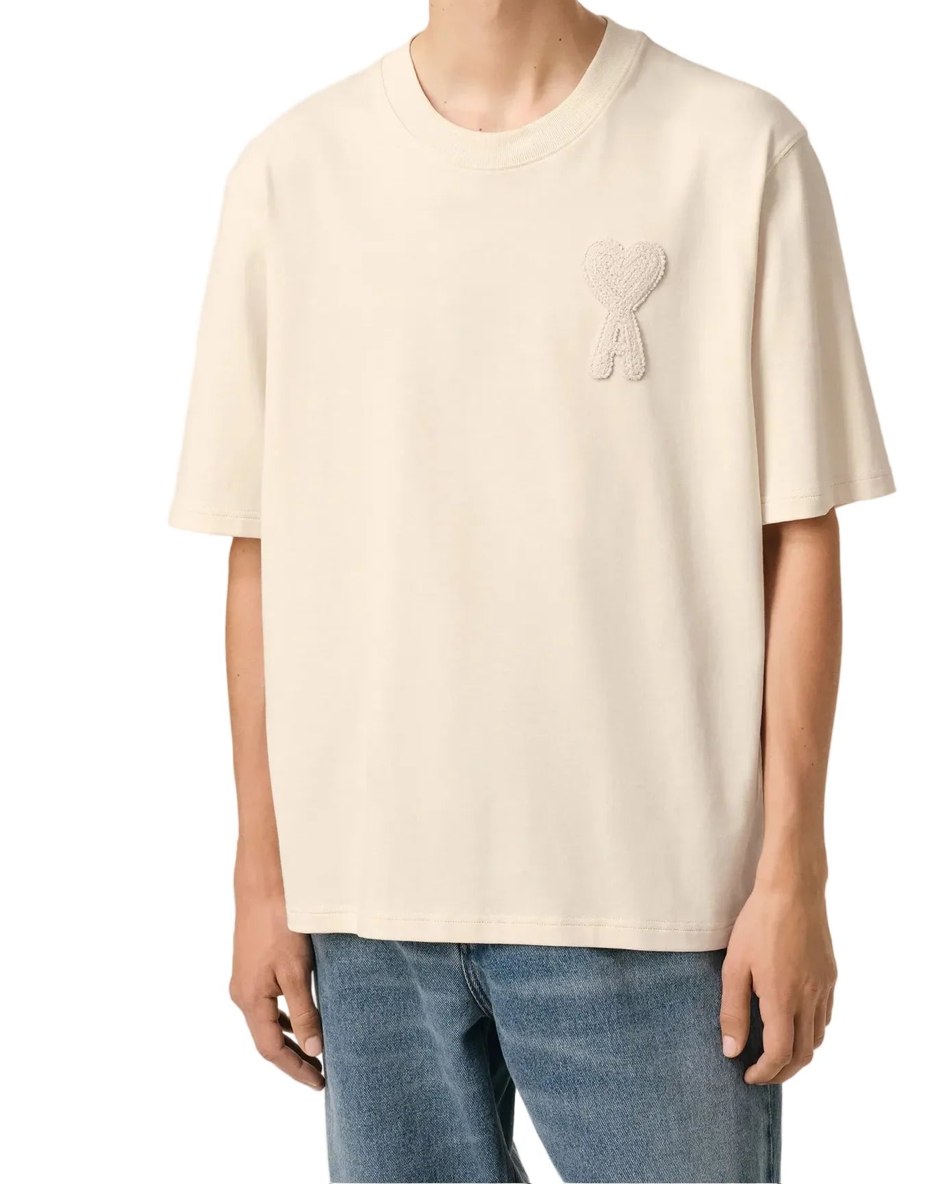 T-Shirt Patch Ami De Coeur – Ami Paris – Beige