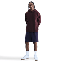 Nike Solo Swoosh Men's Pullover Hoodie Burgundy Crush/Burgundy Crush/White
